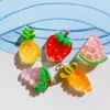 Charms 10Pcs Strawberry Fruit For Pendant Jewelry Making Supplies Keychain Necklace Earrings Pendants DIY Findings Accessories