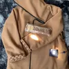 Damen Trenchcoats Designer Langer klassischer Marine-Kragen-Wickel-L-Blumen-Buchstaben-gedruckter Kapuzen-Kaschmir-Kurzmantel 8q DWST