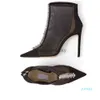 JC Jimmynessity Choo Quality Elgant Winter Angle Bing Shoes Women High Boots Soede Boot Старший лондонский черный дизайн Италия