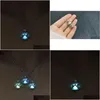 Pendant Necklaces Luminous Dog Paw Locket Necklace Paws Lockets Glow In The Dark For Women Kid Fashion Jewelry Will And Sandy Drop D Dhhta