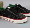 Tennis Casual Chaussures Luxurys Designers Chaussures Hommes Italie Vert ou Rouge Web Stripe Semelle En Caoutchouc Stretch Coton Low Top Hommes Baskets