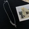 Kettingen Trendy kruisontwerp schakelketting ketting voor damesaccessoires mode-sieraden