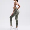 Active Pants Push Up Seamless Leggings Leopard Women Yoga Hip Breathable Suit Tight Fit High Waist Sports Bottom Fitness