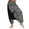 Active Pants Women's Boho Yoga Harem Hippie Flow Casual Beach Wysoka taling jeden rozmiar