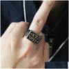 Bandringe 5 teile / los FK You Star Ring 316L Edelstahl Modeschmuck Biker Hip Style2991162 Drop Lieferung Dhu7V