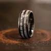 Mode 8mm Schwarz Titan Stahl Ring Für Männer Frauen Natur Wald Elch Geweih Hochzeit Ringe Männer Hochzeit Band2695