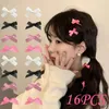 Accessoires pour cheveux 10 pièces coréen doux arc épingle à cheveux fille femmes Y2K Barrette Lolita bec de canard pince côté chapeaux vacances