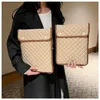 Ins Rhombic Lattice Cute Laptop Sleeve 11 13 14 Inch Cover For Macbook Air 13 Ipad Pro 10.5 11 12.9 Air Inner Case Computer Bag 231229