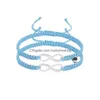 Charme Pulseiras Infinity Lucky Pulseira Trançada Ajustável Dois Pacotes Amor Magnético Casal Gota Entrega Jóias Dhclf