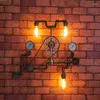 Wall Lamp American Industry Lamps Water Pipe Vintage Iron Loft Sconce For Balcony Bedroom Kitchen Decoration Lamparas De Pared