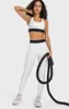 Al-0988 Verstelbare schouderband sportbeha elastische taille training yogabroek dames activewear set