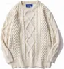 2024 New Modelmen's Hoodies Sweatshirts Aelfric Eden Twisted Knitted Sweater Women's Vintage Coarse Cream Sweater Men's Woven Round Neck Knitted Pullover White