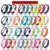 アクセサリー100 PCS MIBAND 7 STRAP for Xiaomi Mi Band 7ブレスレットリストストラップSoft Silicone Band for Mi Band 7ストラップリストバンドコレアベルト