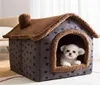 Cat Bed Sleep House Warm Cave Dog Kennel Borttagbar kudde kudde mjuk inomhus slutna tältstugor soffa för husdjur katter kattungar valp 214533337