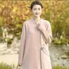 民族服2023春と秋のゆるい中国語改良バージョンQIPAOナショナルスタイルのファッションドレス冬の女性チョンサム