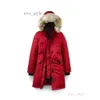 Parka da donna in piuma d'oca canadese Cappotto Canada Deigner Cg Cappotto invernale da donna Parka imbottito con cerniera Giacca a vento spessa e calda con cappuccio 83