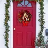 Guirlande De Porte D'entrée De Couronne De Noël De Fleurs Décoratives avec Grand Arc Embellissement De Ménage Saisonnier pour Chambre À Coucher De Cheminée De Mur De Jardin