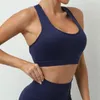 Tanques femininos esporte lingerie sexy para mulheres finas yoga sutiã sem costas fitness bonito superior roupas de treino lycra ginásio mulher corpo marrom