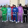 Męska odzież sportowa nofs y2k dres to mens zimowe spodnie z kapturem 2 sztuki bieganie jesienne bluzy sportowe spodnie do joggingu gotycka hip hop szeroka noga szczupła dopasowana szeroka noga 3233