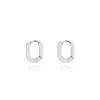 Titanium steel Ear Cuff does not fade minimalist style bold flat oval ring earrings male and female personality street250G