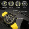 Wristwatches Fashion Original Sports Men's Quartz Watch Alloy Frame Silicone Strap Large Dial Clock Student Automatic Movement Wristwatch