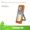 1pc Multifunctional COB Work Light, USB Rechargeable LED Flashlight, Portable Magnet Hook Design, Waterproof Outdoor Lantern, Powerful 3 Modes Torch, Suit For Camping