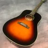 41-inch J45 series solid wood polished surface sunset color acoustic wood guitar