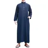 Vêtements ethniques Hommes Arabie Arabe Thobe Jubba Dishdasha Robe à manches longues Ramadan Robe musulmane Moyen-Orient islamique