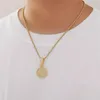 Hip Hop Zircon 12 Constellation pendentif collier pour hommes femmes chaîne tour de cou anniversaire glace bijoux 2605