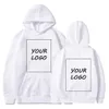 Custom Hoodies Black Sweatshirts Hoodie Own Design Multicolor Customize Men Women Y2k Top Streetwear Your Print Sweatshirt 231229