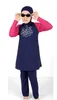 Nosić dzieci skromne muzułmańskie stroje kąpielowe stroje kąpielowe Pełna okładka islamski zestaw odzieży plażowej