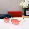 Высококачественные солнцезащитные очки мужские безрамочные модные дизайнерские женские очки-тележки CT0271S мужские квадратные оправы в винтажном стиле popula prote