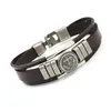 Braccialetti con ciondoli Mtilayer Wrap Leather Bracciale con ancoraggio antico Bracciale marrone nero Bracciale rigido per donna Uomo Gioielli di moda Will A Dhtqw