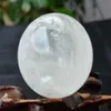 자연 무지개 클리어 Quartz Crystal Sphere Ball Healing Gemstone35 -40mm Stand302c