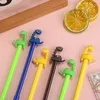 PCS Creative Spotted Dinosaur Cartoon Gel Pen Long Neck Studery Priser och gåvor