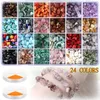 1200 pçs chips irregulares contas de pedra natural kit de contas de pedras preciosas com furo mix cor diy artesanato para pulseiras jóias fazendo 231229