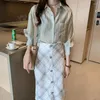 Women's Blouses Spring SummerFashion Female Long Sleeve Loose Solid Casual Shirt Women Chiffon Blouse Tops Plus Size Shirts M-4XL