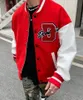 Brief Beflockung Gestickte Jacke Männer Y2k Straße Hip Hop Baseball Uniform Mantel Harajuku Punk Lose Jacke Streetwear Frauen 231229