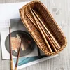 Panier de rangement de cuisine, fournitures pour la maison, vaisselle, ustensiles ménagers en plastique, accessoires, pots d'assaisonnement tissés