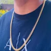 Herren-Halskette mit 14-karätigem Gold gefüllt, dicke Miami-Kubaner-Gliederkette, 24, 6 mm, 293 Jahre