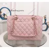 5a High quality designer Shopping bag Chain pink women Crossbody best Caviar Real Leather Sheepskin Bags Classic Flap Handbag Computer fashion bags