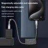 磁気100W USB CからタイプC高速充電器ケーブルUSBタイプ-Cデータ充電ラップトップSAMSUNG S24携帯電話のケーブルコード