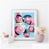 Obrazy malowanie płóciennego obrazu chińskiego obrazu Yue Minjun Laughing Man Plakaty sztuki i druki zdjęcia ścienne do salonu 9098868 DHGBF