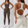 LL-8065 Womens Jumpsuits Yoga Outfits Sleeveless Close-fitting Dance One Piece Jumpsuit Long Pants Fast Dry Breathable54436