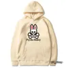 Psykologisk kanin Mens Hooded Sweatshirt Designer Womens Colorful Loose High Quality Hoody Psyco Bunny Hoodie Warm Psycho Rabbit Hoodie 4735 8792