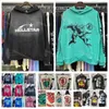 Hellstars Hoodie Mens 디자이너 후드 맨 후드 맨 후드 풀 오버 고품질 Hellstar Blue Yoga Hoodios 인쇄 긴 슬리브 스트리트 힙합 의류 Corre Tcug