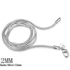 Unisex Sterling Silver Snake Chain 25-delige lot 925 zilveren ketting kreeft gespen kettingen Valentijnsdag geschenk prachtig Fashi205Q