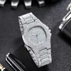 Wristwatches Full Diamond Watches Luxurious Quartz Dialy Ladies For Boyfriend Birthday Gift