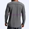 LU325 Men Cycling Long Sleeve T-shirts Autumn Breathable Quick Dry Anti-swear Sport Tops Bicycle Bike