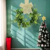 Fiori decorativi Ghirlande per armadietti artificiali Bosso da 10 pollici con fiocco in tela Mini Decorazione per fattoria Arredamento rustico per